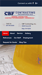 Mobile Screenshot of cbfcontractinginc.com